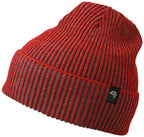 MBH 7988 — Ribbed Beanie in Two-Tone Look - Grey