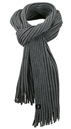 MBH 7989 — Rib Scarf with Two-Tone Look - Grey
