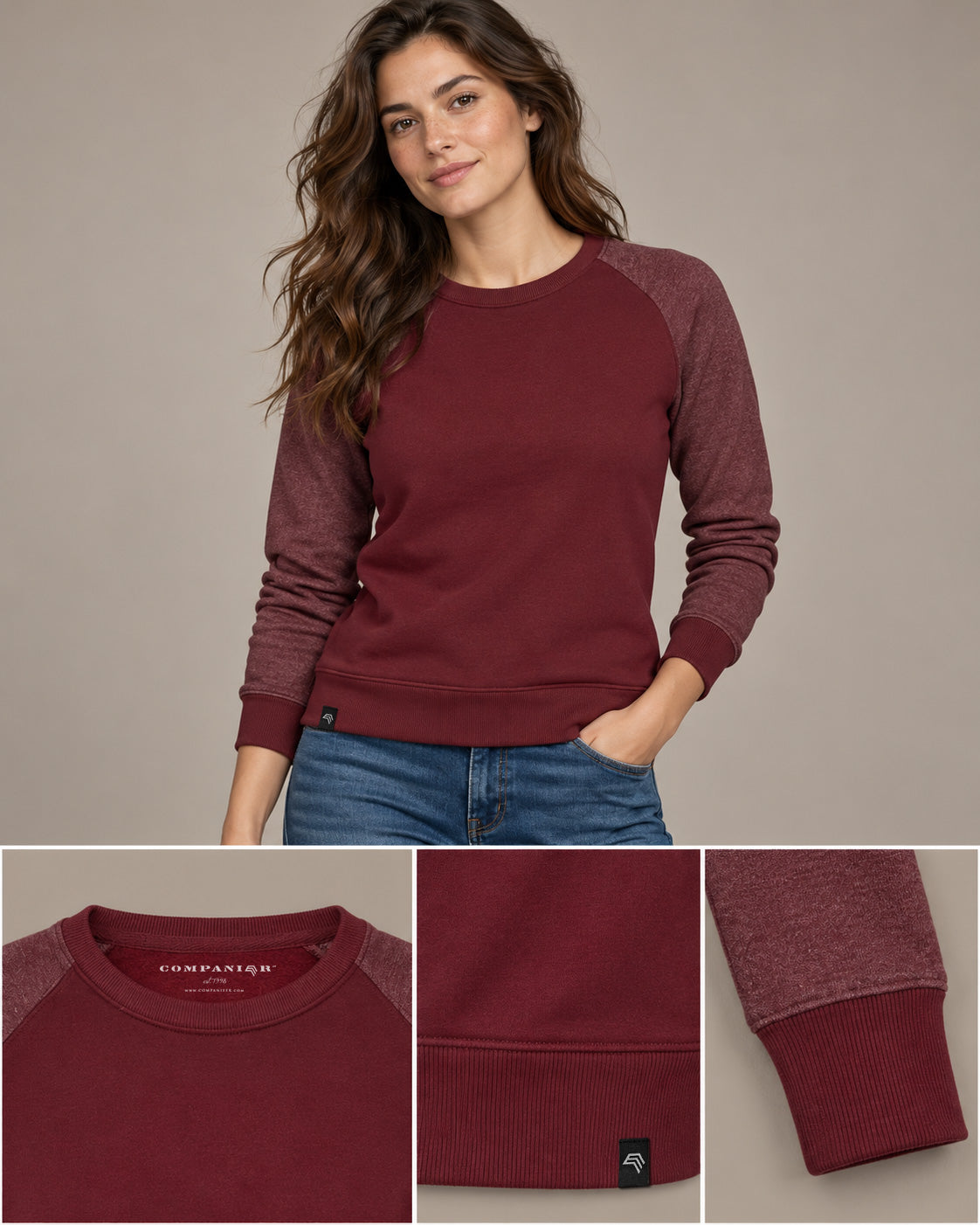 MMT 0520 ― Damen-Sweatshirt, bei dem die Ärmel mitreden