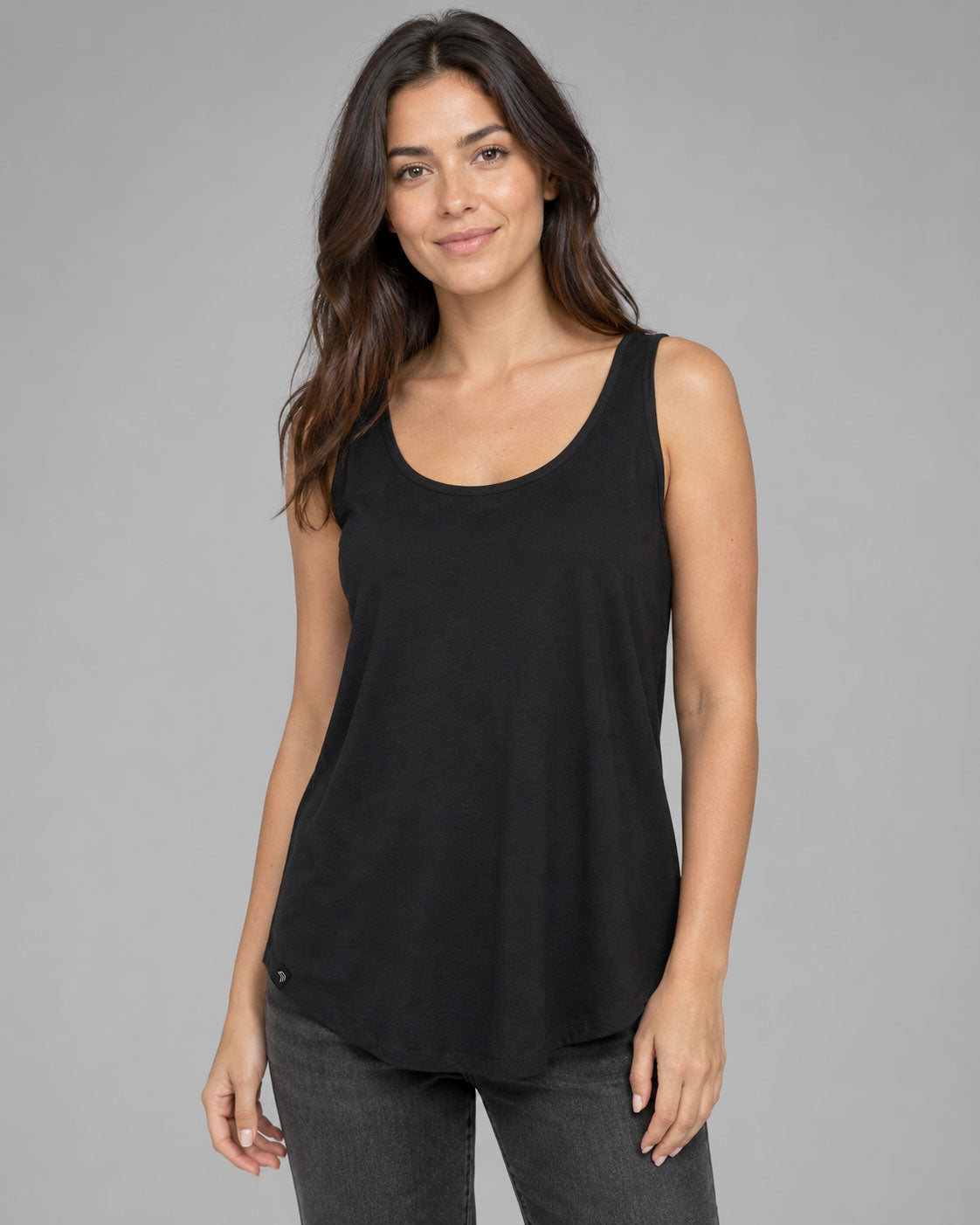 ― % ― MTS M092/ ― Damen-Tanktop Loose Fit – Schwarz [XL / 2XL]