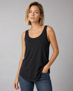 MTS M092 ― Damen-Tanktop Loose Fit – Schwarz
