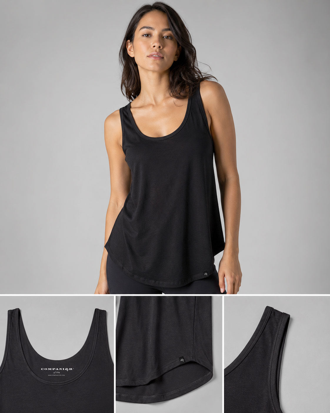 ― % ― MTS M092/ ― Damen-Tanktop Loose Fit – Schwarz [XL / 2XL]