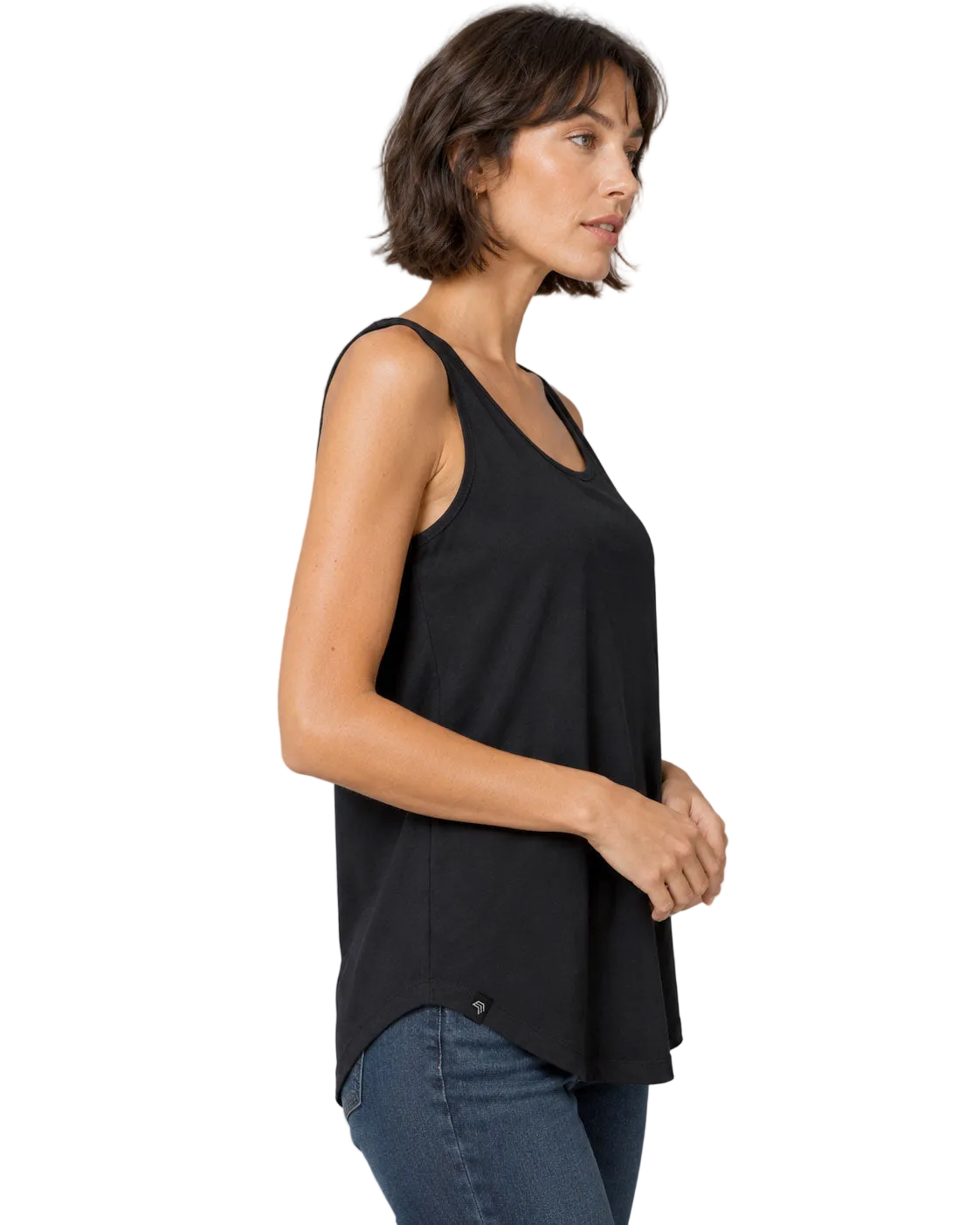 ― % ― MTS M092 ― Damen-Tanktop Loose Fit – Schwarz / XL / 2XL