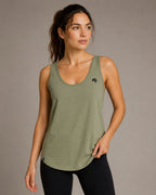MTS M092 ― Damen-Tanktop Loose Fit – Soft Olive / Salbeigrün