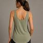 MTS M092 ― Women's Loose Fit Tank Top Organic Cotton - Soft Olive Green