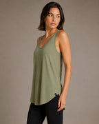 MTS M092 ― Damen-Tanktop Loose Fit – Soft Olive / Salbeigrün