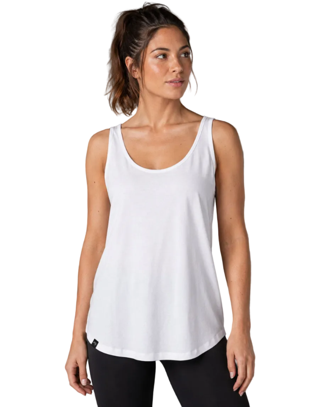 ― % ― MTS M092/ ― Damen-Tanktop Loose Fit – Weiß / XXL