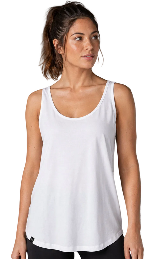 ― % ― MTS M092 ― Damen-Tanktop Loose Fit – Weiß [XXL]