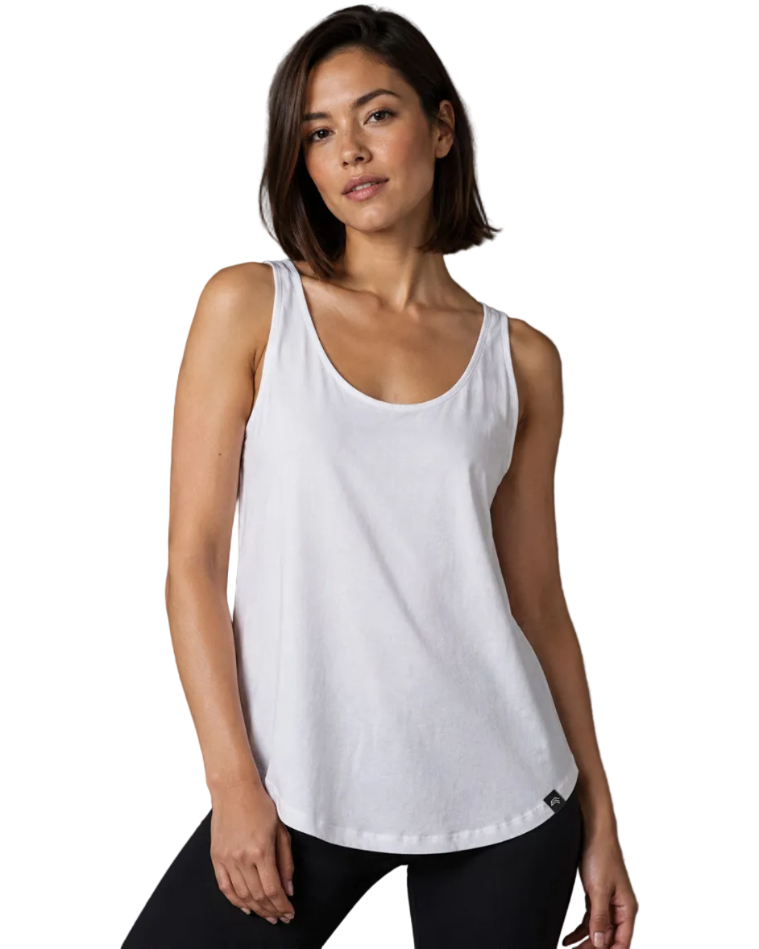MTS M092 ― Damen-Tanktop mit lockerem Fall & geschwungenem Saum