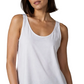 MTS M092 – Women's Loose Fit Tank Top – White