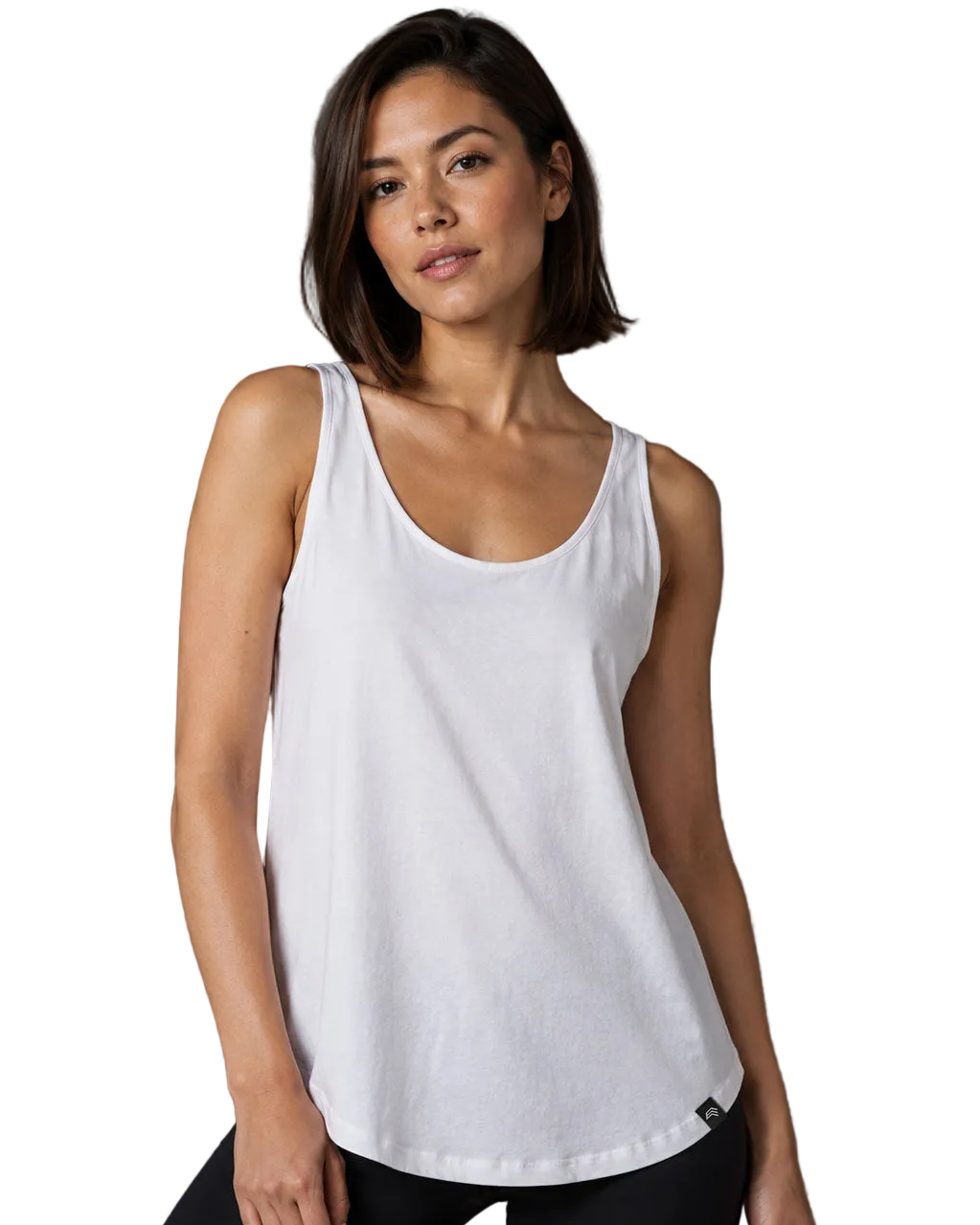 MTS M092 – Women's Loose Fit Tank Top – White