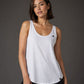 ― % ― MTS M092/ ― Damen-Tanktop Loose Fit – Weiß [XXL]