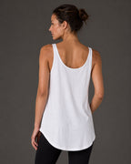 MTS M092 ― Women's Loose Fit Tank Top Organic Cotton - White