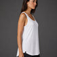 ― % ― MTS M092/ ― Damen-Tanktop Loose Fit – Weiß [XXL]