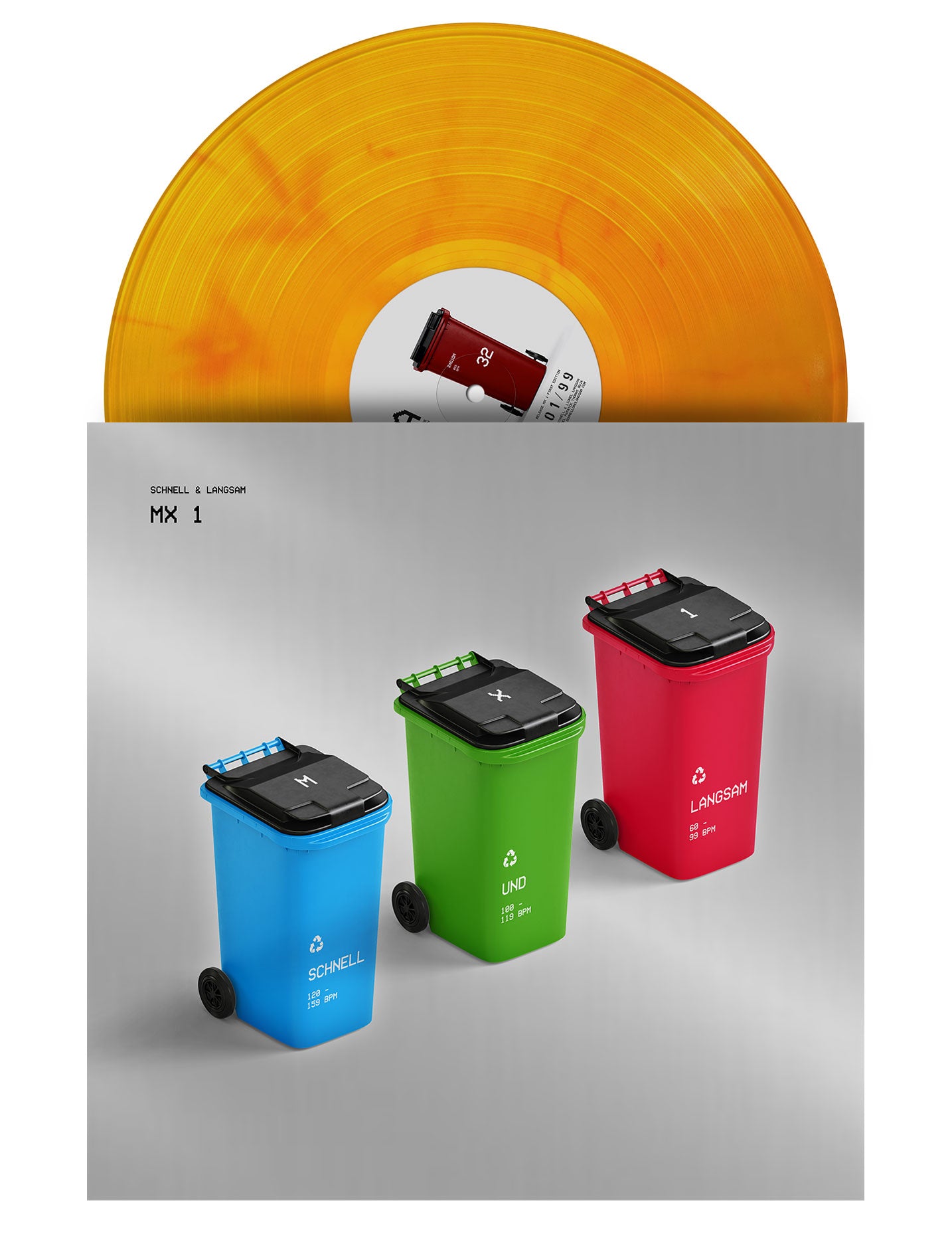 MX 1 ― 1st Ed. Vinyl ― Yellow Orange - Numbered