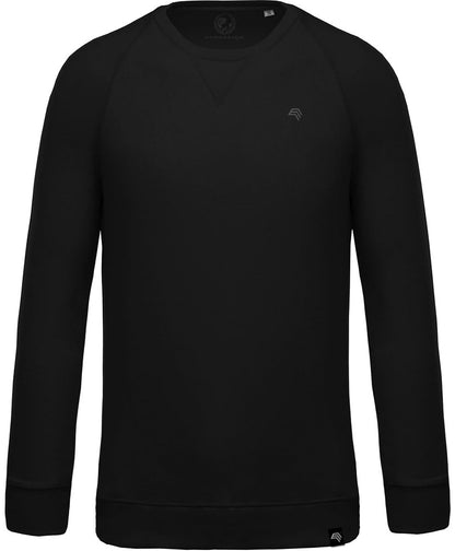 KRB K480 ― Unisex Raglan Sweatshirt mit Bio-Baumwolle - Schwarz