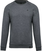 KRB K480 — Unisex Raglan Sweatshirt with Organic Cotton - Heather Grey Melange