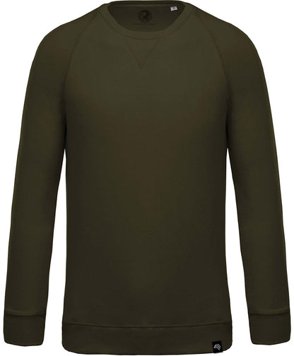 KRB K480 ― Unisex Raglan Sweatshirt mit Bio-Baumwolle - Olive Grün