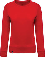KRB K481 ― Women's Raglan Organic Cotton Sweatshirt - Red