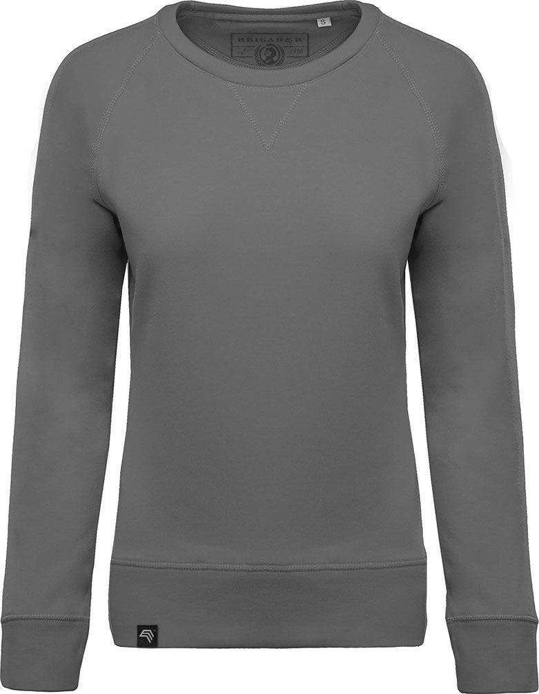 ― % ― KRB K481 ― Women's Bio-Baumwolle Sweatshirt - Grau / 2XL