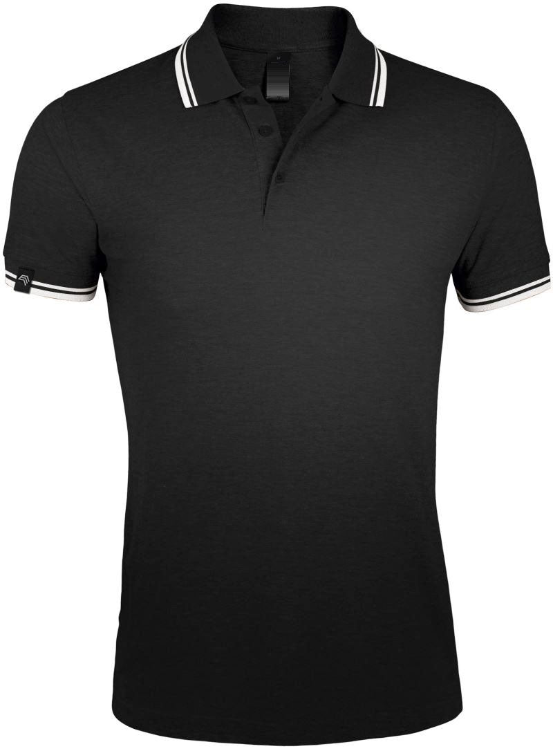 SLS 0577 ― Kontraststreifen Polo Shirt