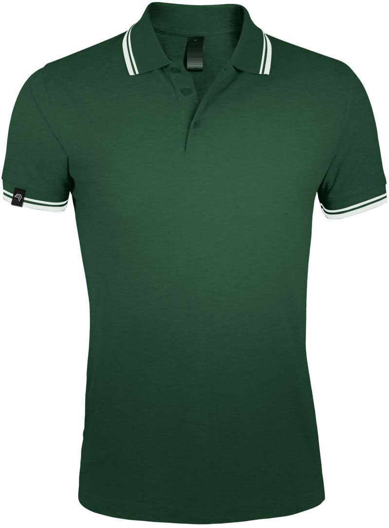 SLS 0577 ― Kontraststreifen Polo Shirt