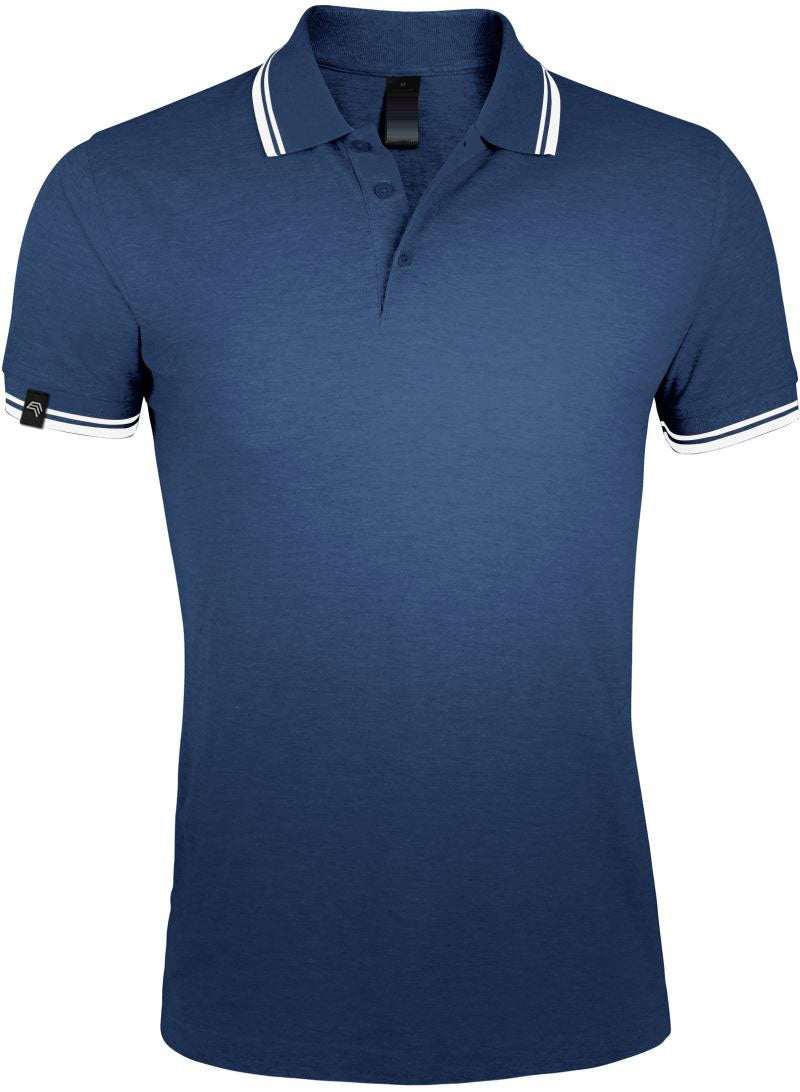 SLS 0577 ― Kontraststreifen Polo Shirt