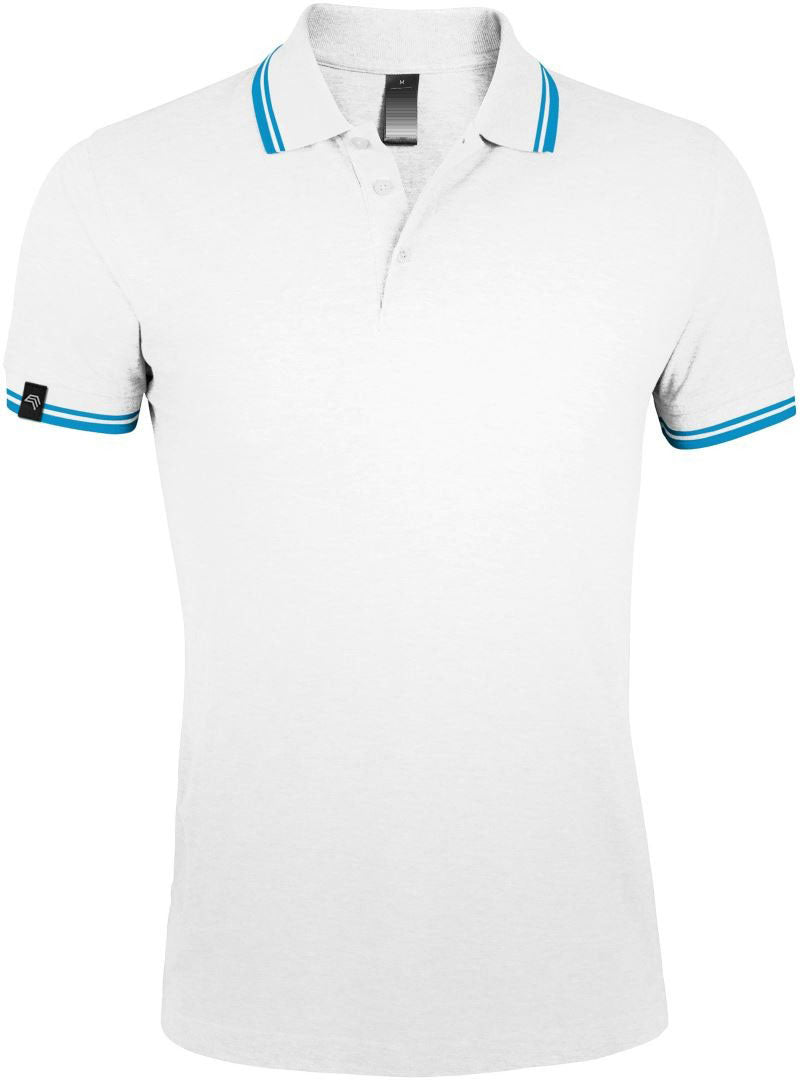 SLS 0577 ― Kontraststreifen Polo Shirt