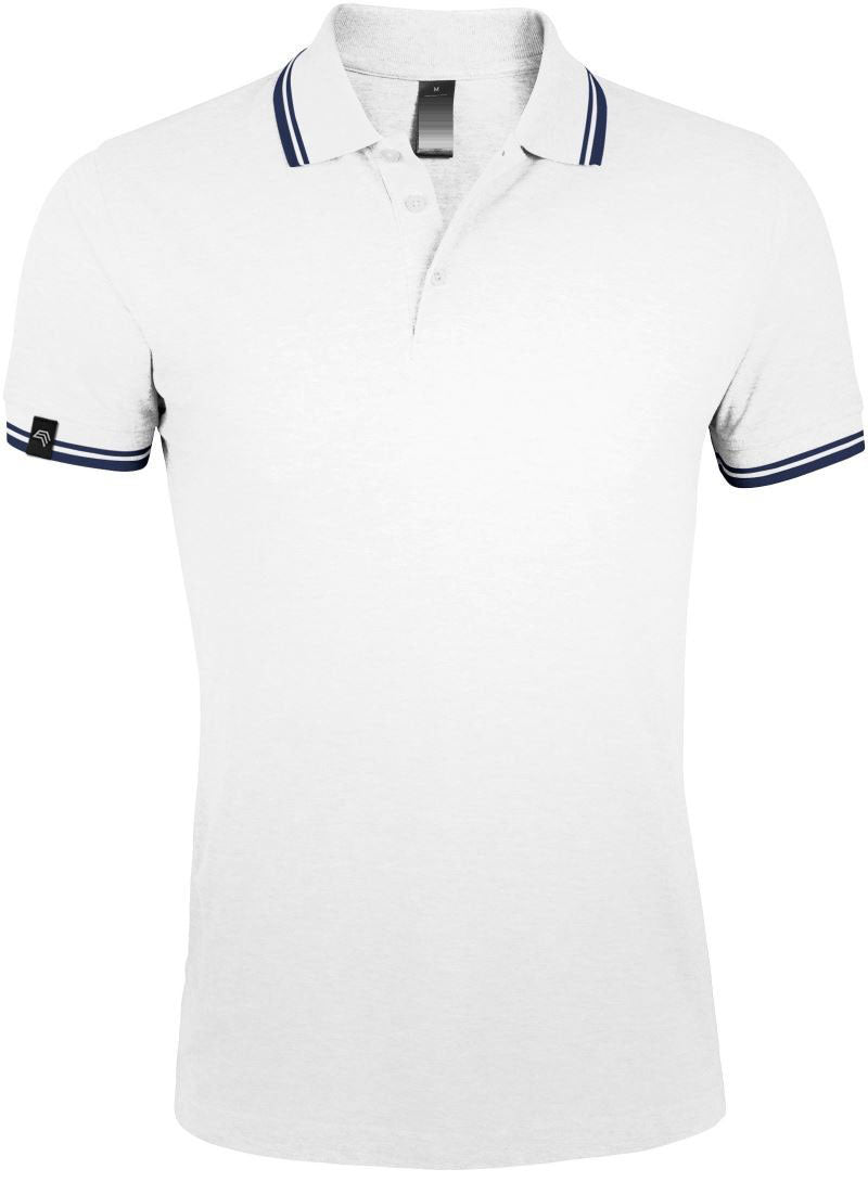 SLS 0577 ― Kontraststreifen Polo Shirt