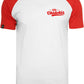 Die Okidokis ― Contrast Raglan T-Shirt - Weiß / Rot