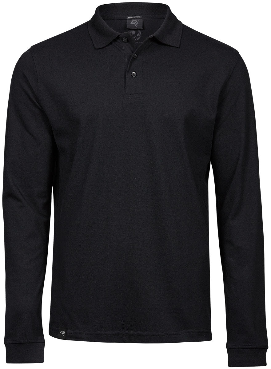 TJS 1406 ― Luxury Longsleeve Stretch Polo Shirt