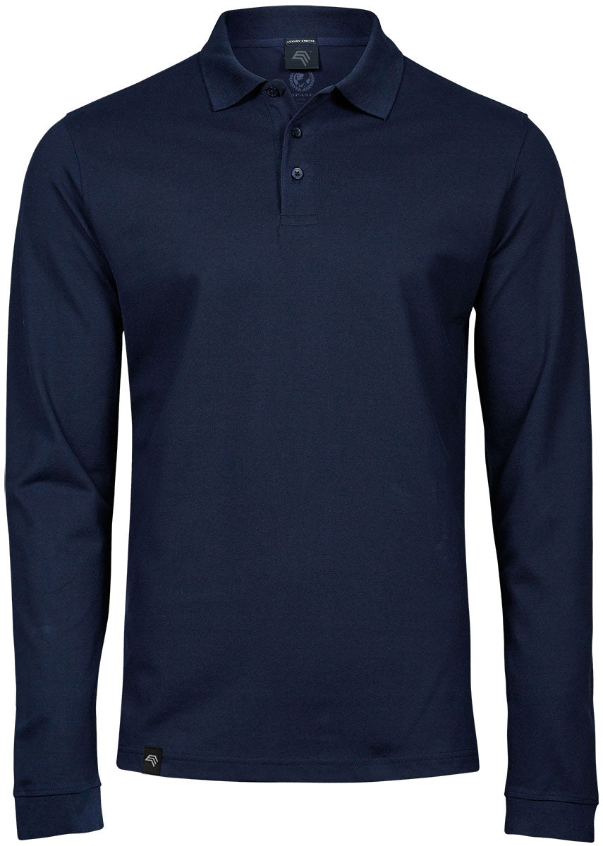 TJS 1406 ― Luxury Longsleeve Stretch Polo Shirt