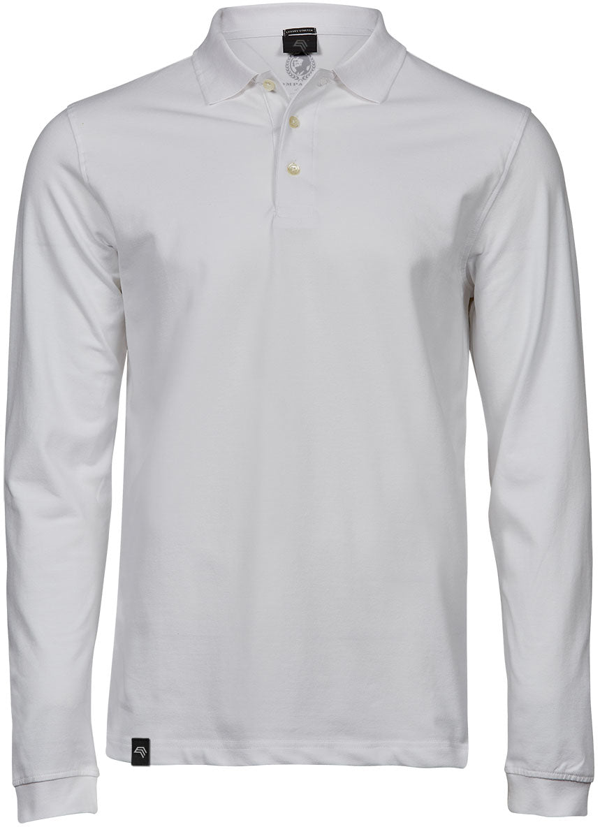 TJS 1406 ― Luxury Longsleeve Stretch Polo Shirt