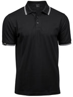 TJS 1407 ― Luxury Stripe Stretch Polo Shirt mit Bio-Baumwolle