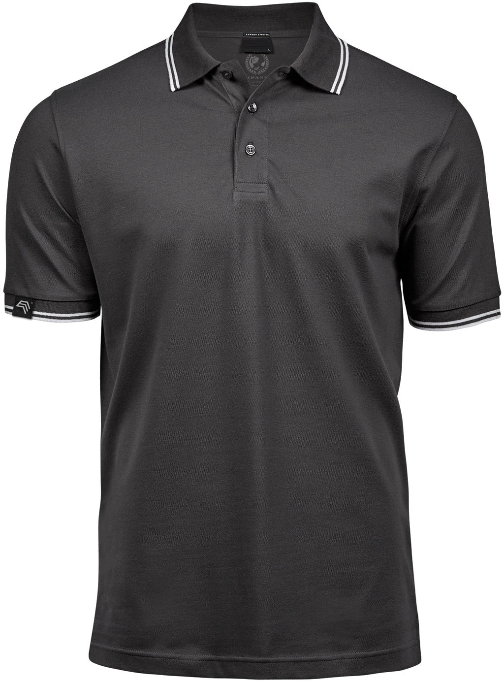 TJS 1407 ― Luxury Stripe Stretch Polo Shirt mit Bio-Baumwolle