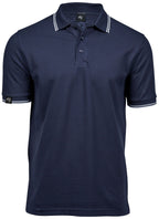TJS 1407 ― Luxury Stripe Stretch Polo Shirt mit Bio-Baumwolle