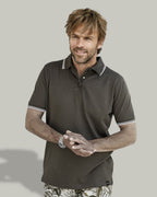 TJS 1407 ― Luxury Stripe Stretch Polo Shirt mit Bio-Baumwolle