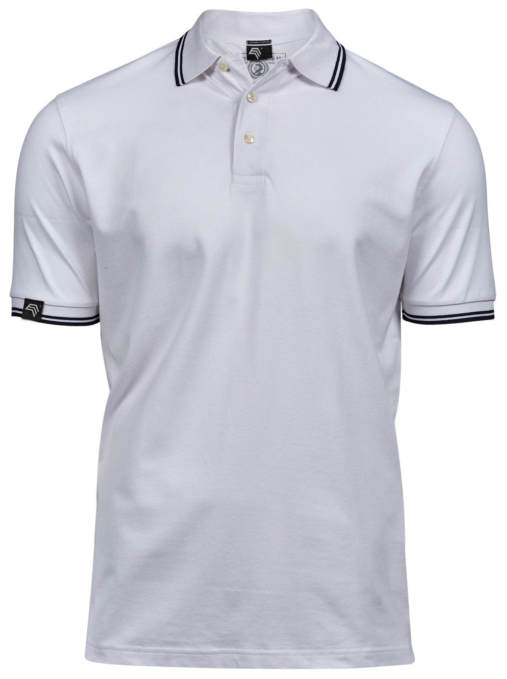 TJS 1407 ― Luxury Stripe Stretch Polo Shirt mit Bio-Baumwolle