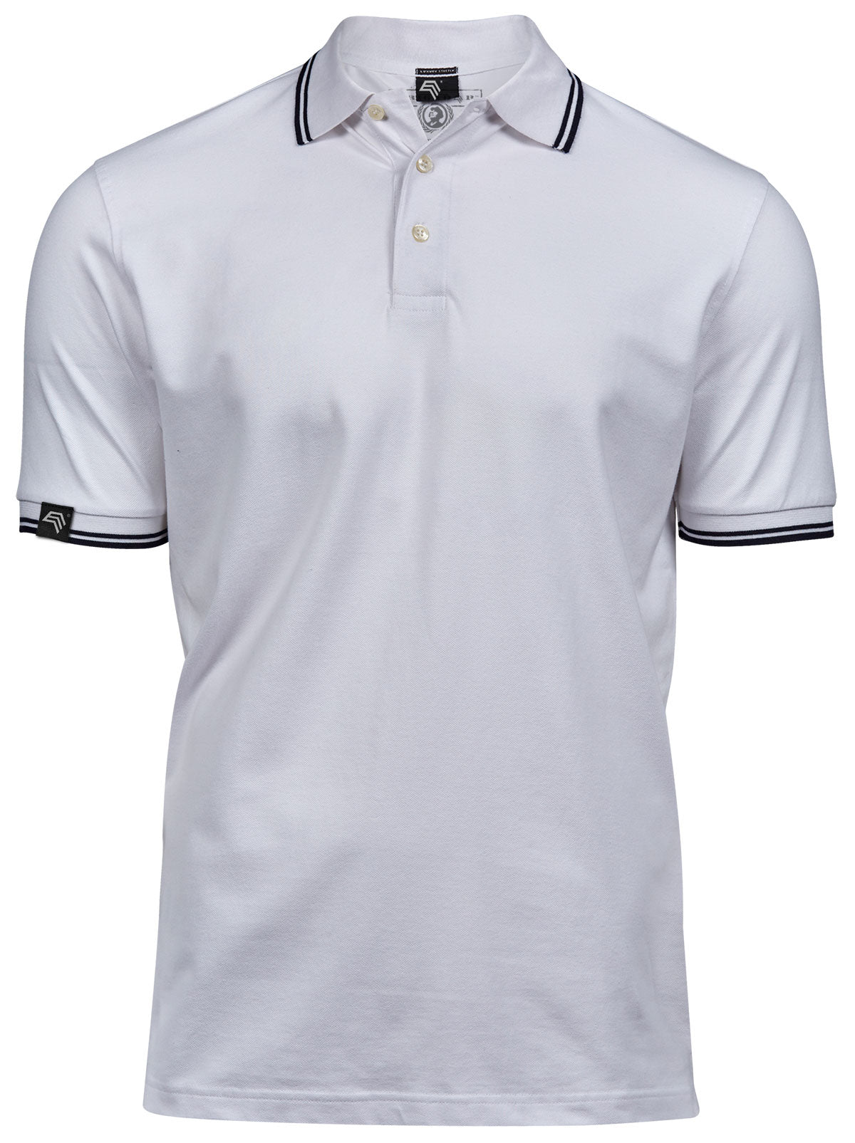 TJS 1407 ― Luxury Stripe Stretch Polo Shirt mit Bio-Baumwolle