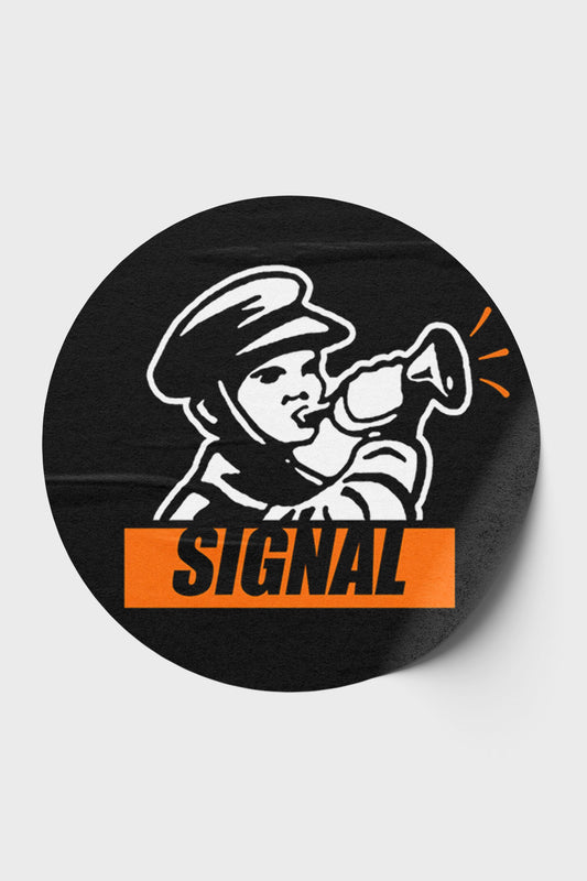 Signal ― Aufkleber Sticker