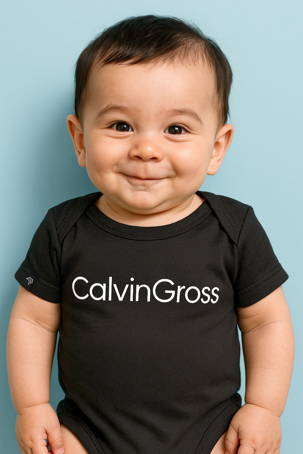 Calvin Gross ― Baby Body Organic T-Shirt - Schwarz