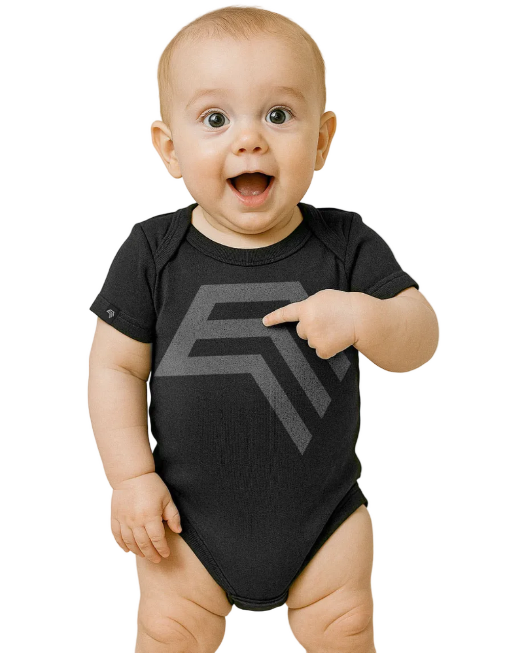 Essential Baby Body ― COMPANIEER Symbol Strampler – Schwarz
