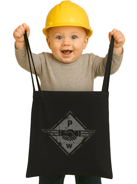 Hands PW ― Tote Bag Fabric Bag - Black