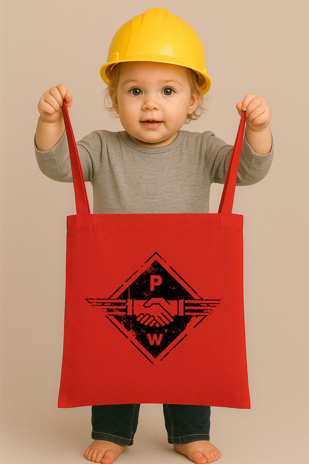 ― % ― Hands PW ― Tote Bag Canvas Bag - Red