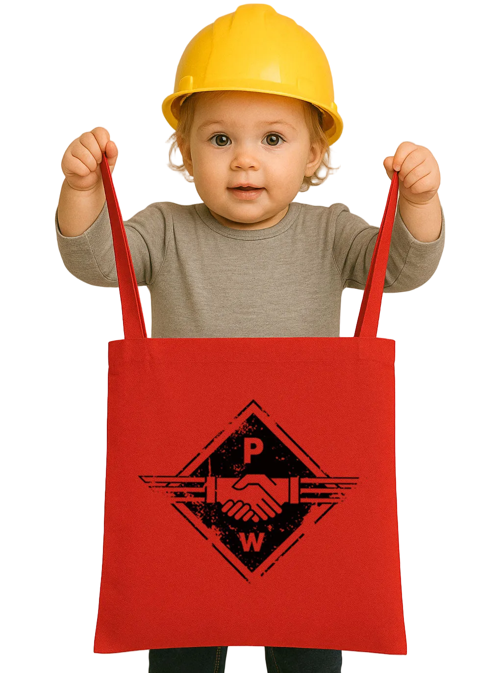 ― % ― Hands PW ― Tote Bag Canvas Bag - Red