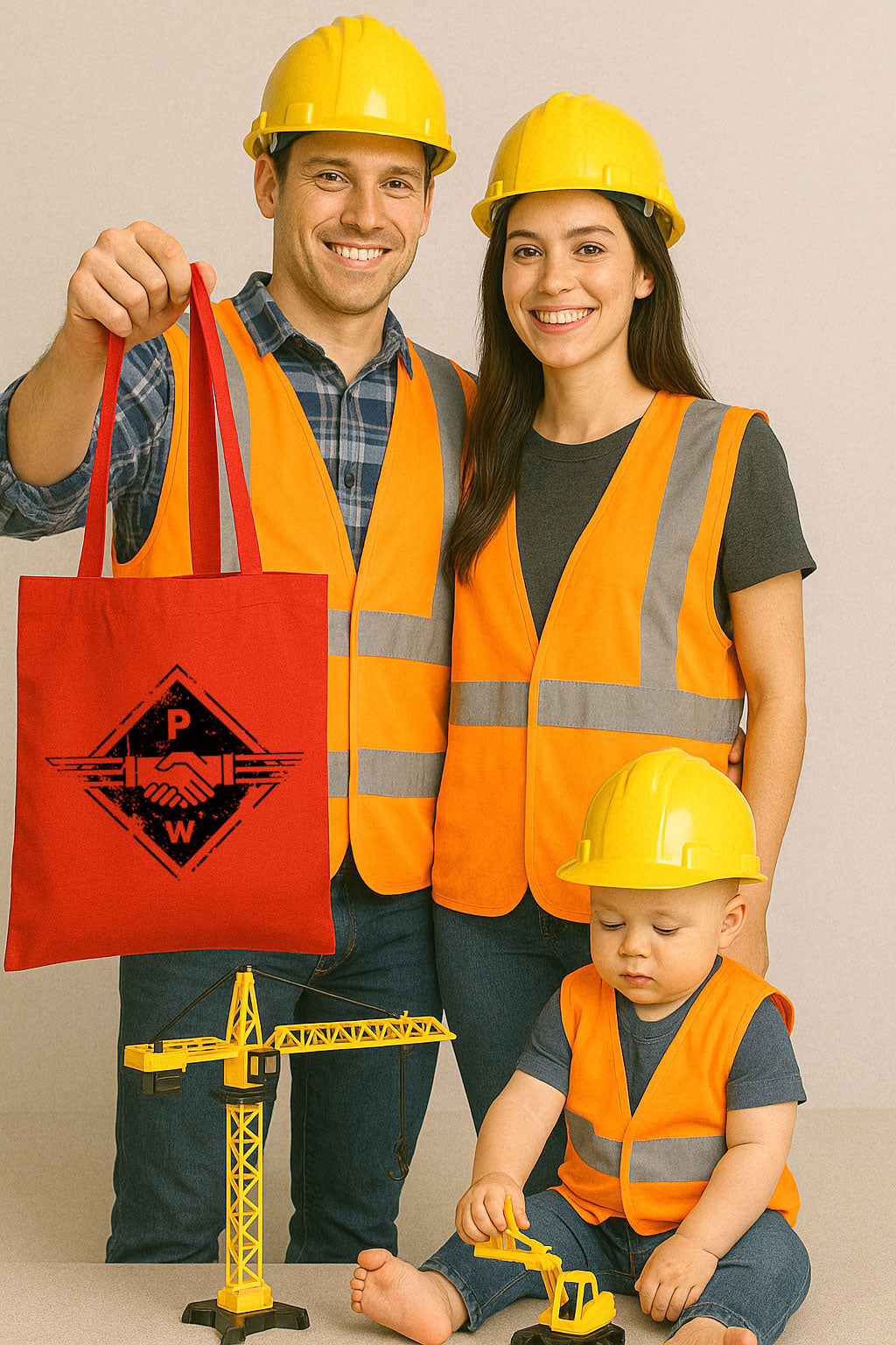 ― % ― Hands PW ― Tote Bag Canvas Bag - Red