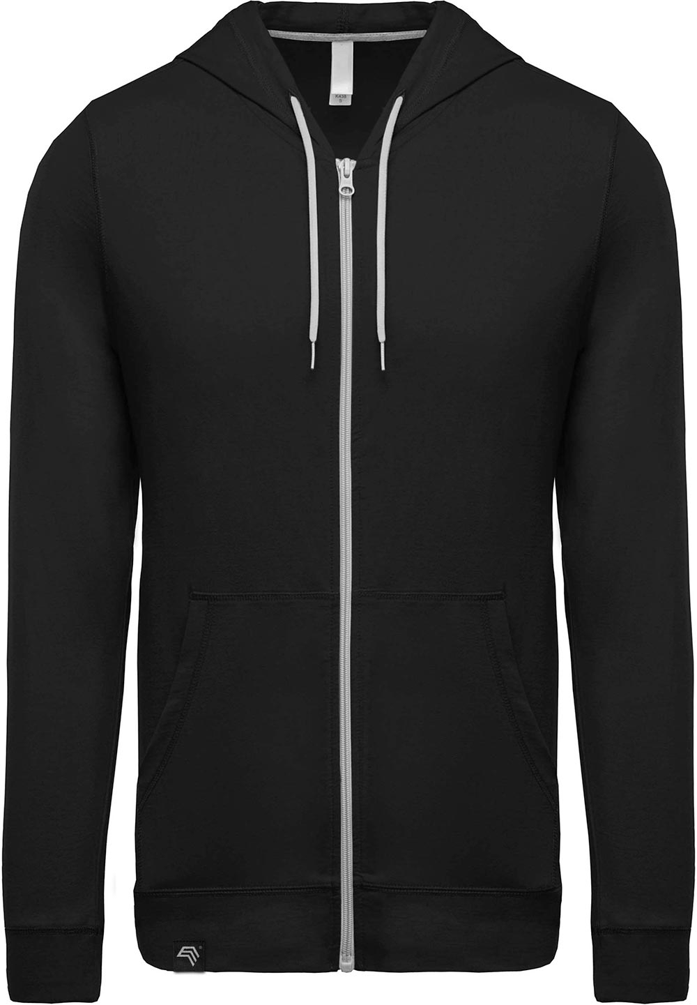 ― % ― KRB K438 ― Lightweight Contrast Sweat Jacket - Schwarz (M)