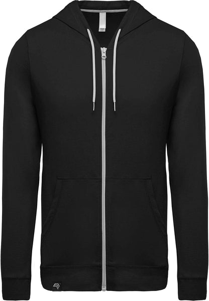 KRB K438 ― Lightweight Contrast Sweat Jacket - Schwarz