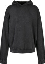 BBD 0191 ― Acid Washed Oversize Hoodie - Schwarz