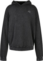 BBD 0191 ― Acid Washed Oversize Hoodie - Schwarz